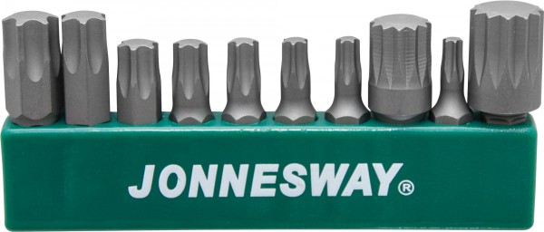 Набор вставок-бит 1/4’’HDR на пластиковом держателе TORX SPLINE 10 пред. S04H-D23010S Jonnesway