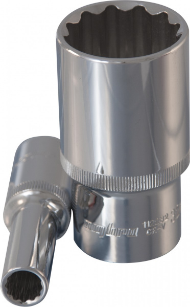 Головка торцевая глубокая 12-гранная 1/2"DR 22 мм 112222 OMBRA
