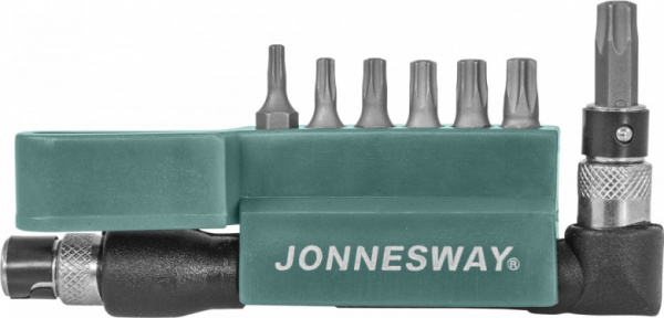 Комплект вставок-бит 1/4"DR TORX® T10-T40 c Г-образным приводом 8 пред. S08H2S8S Jonnesway
