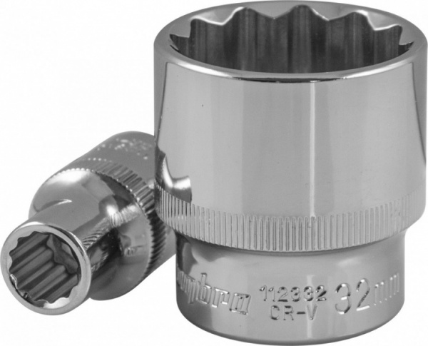 Головка торцевая 12-гранная 1/2"DR 13 мм 112313 OMBRA